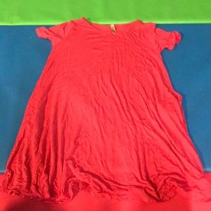 girls pink flowey dress